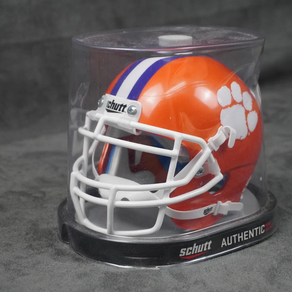 Mini Casco Clemson Tigers NCAA Fútbol Coleccionable Schutt Auténtica Réplica Foto 4 de 4
