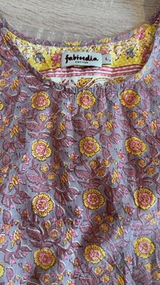 Blockprint Top   FABINDIA     Toller Druck & Schnitt Gr.L