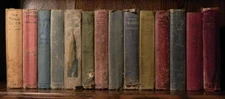 14 Destroyed Antique 1897-1941 Hardcover Books - For Set Staging Prop Decor