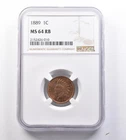 1889 Indian Head Cent MS64 RB NGC *9580
