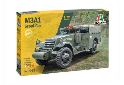 1:72 ITALERI White Motor Company M3A1 Scout Car U.S Tank Milit.1944 Kit IT7063 M
