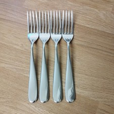 4 Alessi Nuovo Milano Dinner Table Forks 19.5 cm  very good used condition 