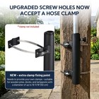 Yescom RV Ladder Mounted Flagpole Holder Camper Trailer Fits 1" to 2 3/8" Pole — photo 3