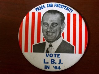 campaign pin pinback button political badge election LOCAL ADVERTISING 6"