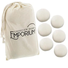 Creekview Home Emporium Wool Dryer Balls - 2.8in Reusable 6pk Laundry Balls