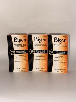  Bigen Hair Color 59-Oriental Black, 0.21 oz. (3 BOXES)