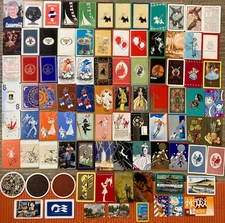 Lot of 89 Vintage Single Swap Playing Cards~Art Deco~Women~Scottie Dogs~Jokers!