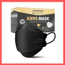 KN95 Face Mask Disposable Adults - 100 Pack 5 Layer Protection Adjustable KN9...