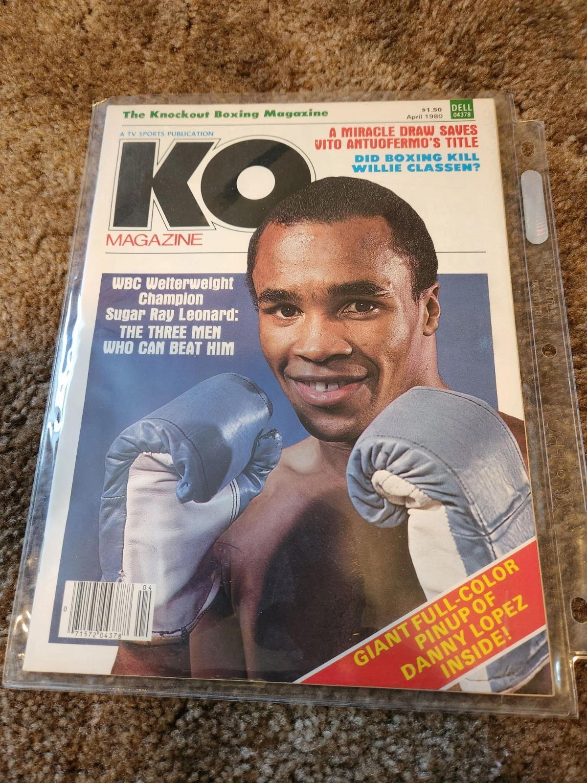 KO Magazine issue #1 - Knockout number one Mint - Sugar Ray Leonard - April 1980 - 画像1/3