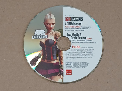 PC Gamer Demo Disc August 2011 APB Reloaded - Two Worlds 2 - Minecraft Preowned