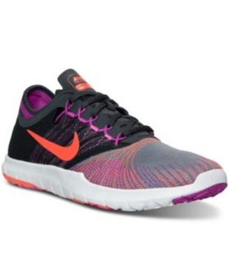 Nike Flex Adapt TR Training Shoes Womens Size 8 Black Purple Orange Lightweight