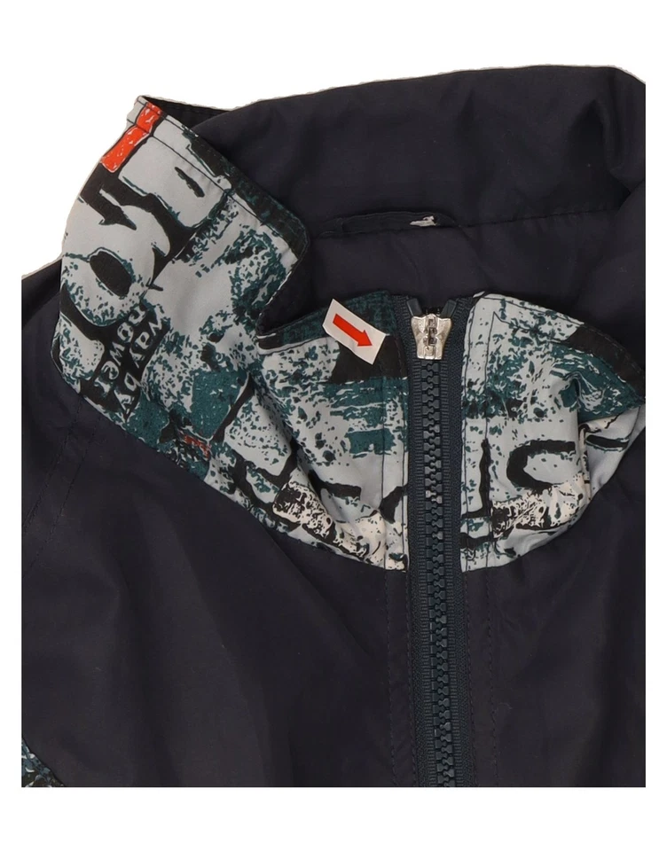 LINEA PRIMERO Herren Trainingsanzug Oberteil Jacke Large Navy Blau Geometrisch DW10 - Bild 3 von 4