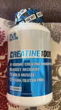 Evl Evlution Creatine 1000mg  Creatine Monohydrate 60 Capsules Exp 11/25