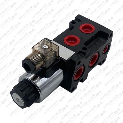 Hydraulikventil Umschaltventil 6/2-Wegeventil 12V u. 24V  inkl. Stecker 50L& 90L