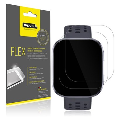 2x 3D Full Cover Schutzfolie für Huami Amazfit Bip 6 Panzerfolie Anti-Shock