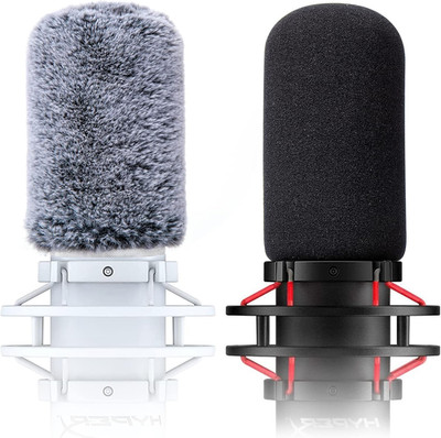 Microphone Windscreen Pop Filter Compatible with Hyperx Quadcast - Mic Foam Cove