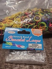 Stretch Band Bracelet Loops 600pc Elastic Bands 12 S-Clips Multicolor DIY Craft