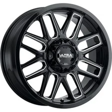1 Ultra 20x10 6X135 / 6X5.50 -25 231BM Butcher Gloss Black w/Milled Accents Whee