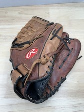 Rawlings RBG36TBR Brown Leather Baseball Softball Glove Mitt RHT 12.5"