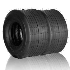 Two 13x6.50-6 13x6.50x6 13x6.5-6 Lawn Mower Garden Tractor Tires 4 Ply Rated