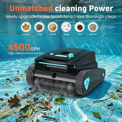 Smart Pool Cleaning Robot, 150 Minutes Of Long Battery Life