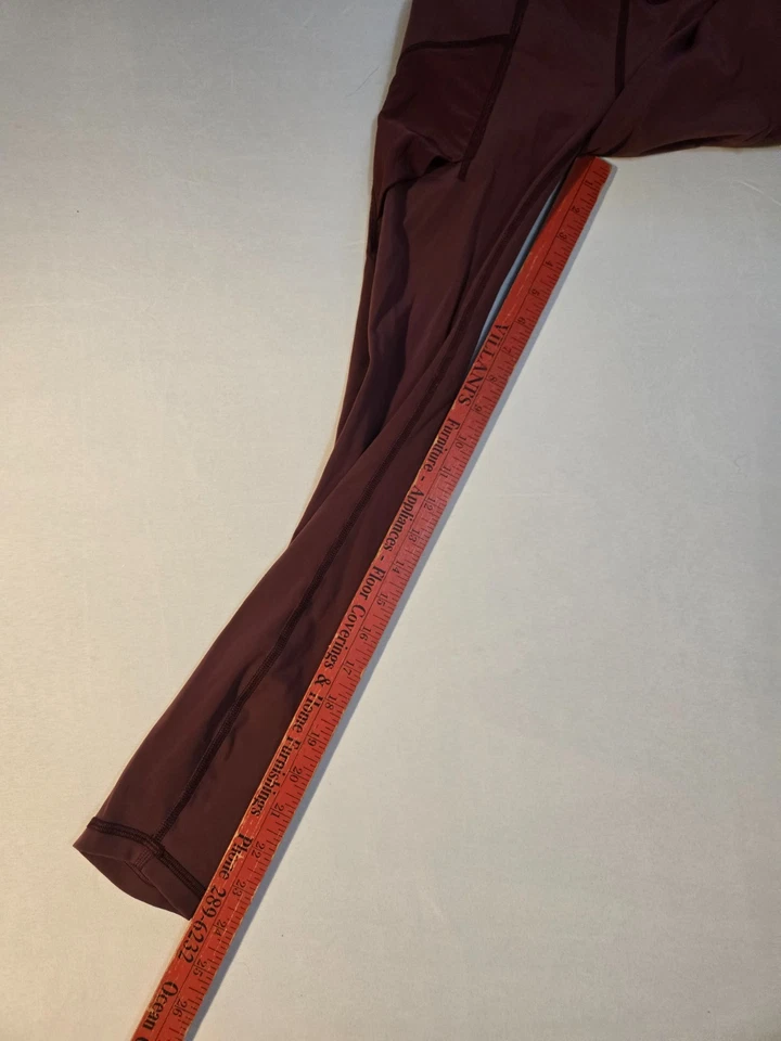Lululemon Leggings Girls Size 2 Maroon - Image 3 of 4