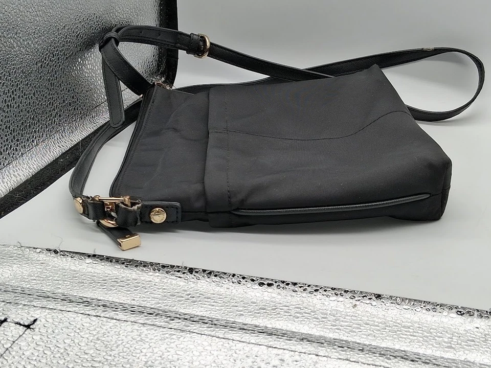 Calvin Klein Women’s Black Nylon w/Gold Logo Crossbody/Adjustable Strap - Image 4 of 4