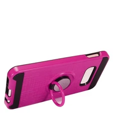 GSA Brushed Hybrid Case Ring Stand for Samsung Galaxy S10e (5.8") - Hot Pink