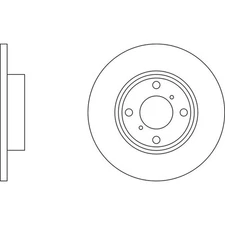 Apec Blue Brake Disc Front SDK6221 Fits Suzuki Wagon R and Vauxhall / Opel Agila