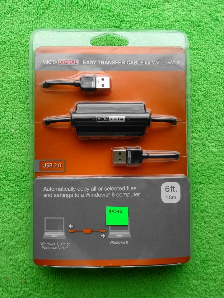 MICRADIGITAL EASY TRANSFER CABLE for Windows 8 (Brand New Sealed) - Image 3 of 4