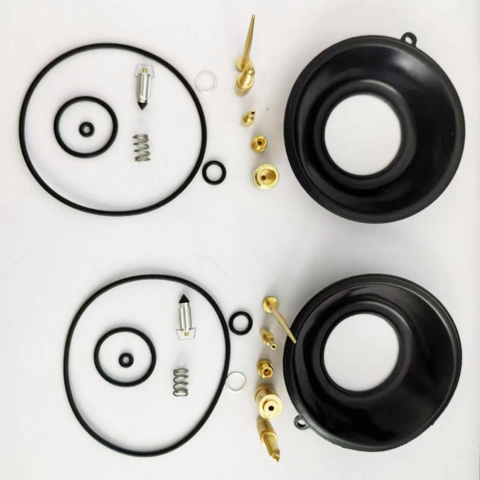 2X Carb Rebuild Kit Carburetor Repair Kit DIAPHRAGM JETS FOR Honda CB360 - Image 3 of 4