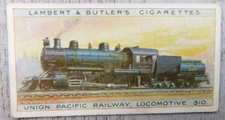 World's Locomotives Union Pacific 2/50 Vintage Imperial Tobacco Co Trading Card