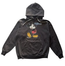 Vintage 90s Mickey Mouse Hoodie Sweater Disney California Sz Large Made in USA
