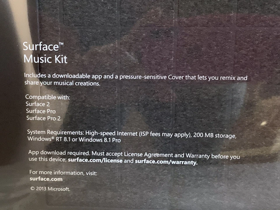 Surface Music Kit- Microsoft Remix Kit Compatible With Surface 2, Pro, Pro 2 NEW - Image 3 of 4