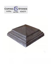 450mm x 450mm Fluted Apex Pier Cap (Various Colours Available)
