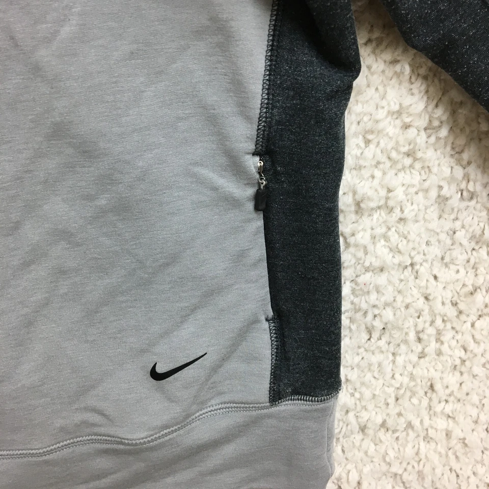 Camisa Nike Mediana Adulto Gris Dri Fit Raglán Swoosh Logo Atlética Elastizada Mujeres M Foto 4 de 4