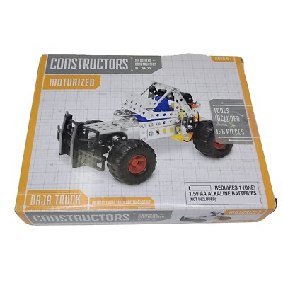 Constructors Motorized Baja Truck 158 piece Tools Included 