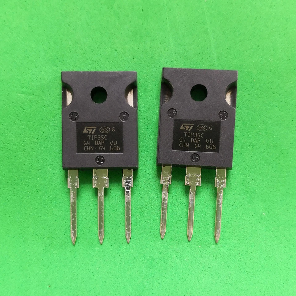 5pairs ( TIP36C + TIP35C ) Silicon High Power NPN PNP Transistor ST TO-247 New - Image 2 of 3