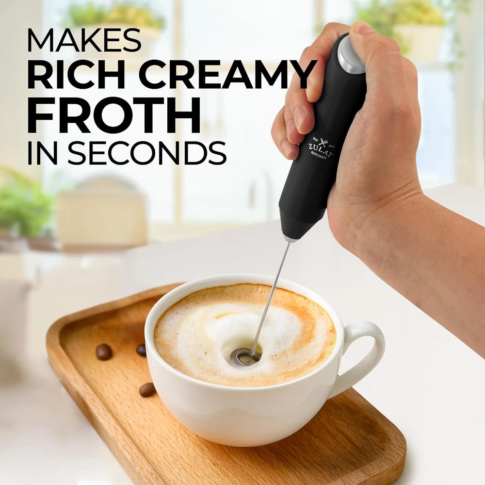 Milk Frother Handheld for Coffee Electric Hand Blender, Mini Drink Mixer Whisker