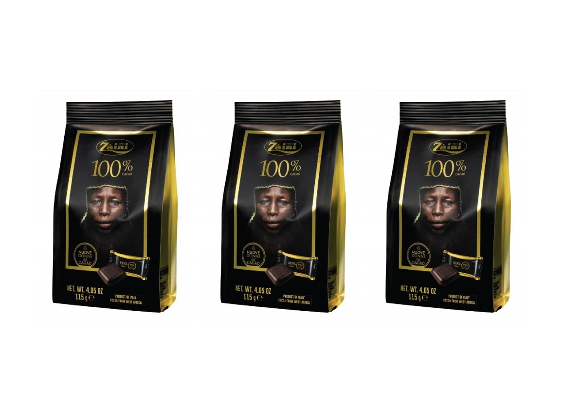 Zaini Premium Extra Dark Chocolate Bars With 100% Cocoa