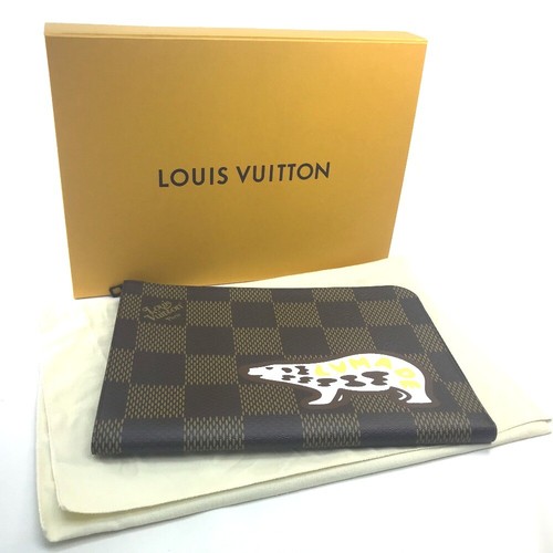 UNUSED LOUIS VUITTON N60390 Damier giant Pochette Jules NIGO® Clutch bag - Picture 11 of 11