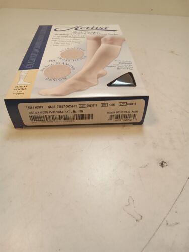 Activa Sheer Therapy Calze eleganti da donna con motivo, Nero, 15-20 MMHG - Foto 11 di 18