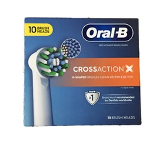Oral-B CrossAction X Replacement Brush Heads (10 Count)