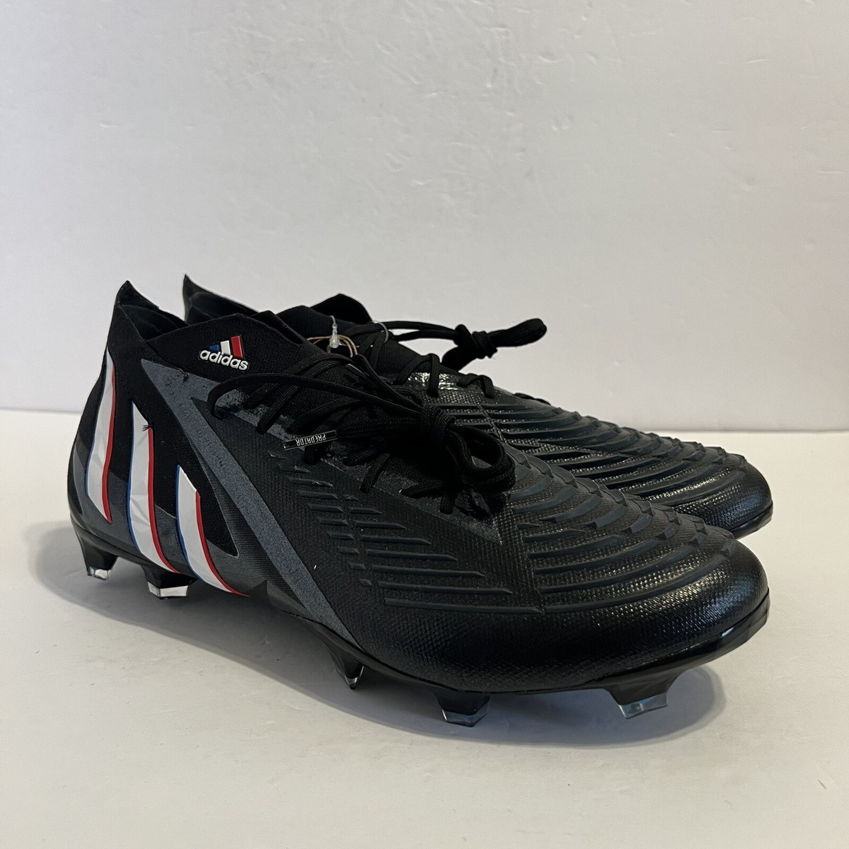 Adidas Predator Edge.1 FG Black Soccer Cleats Mens Size 11 