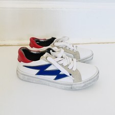 Zadig  Voltaire Unisex white leather white top sneakers 34/US3
