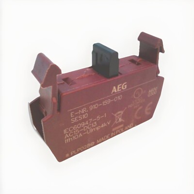 AEG SES-10  1 N.O. Pushbutton Contact Block.