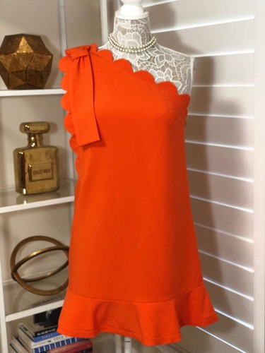 Target Orange Scallop Dress 