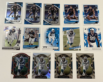 2020 Yetur Gross-Matos ROOKIE LOT (14). DIE-CUT Prizm, Parallels, Base. PANTHERS