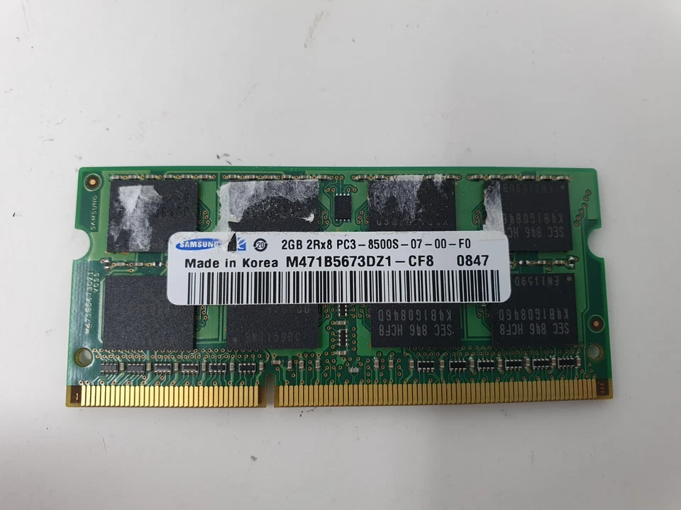 Acer Aspire 5738Z RAM Memory 2GB PC3-8500S DDR3 Samsung M471B5673DZ1-CF8 Genuine - Image 2 of 4