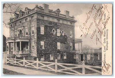 1907 Delta Kappa Epsilon House Wesleyan University Middletown CT Postcard